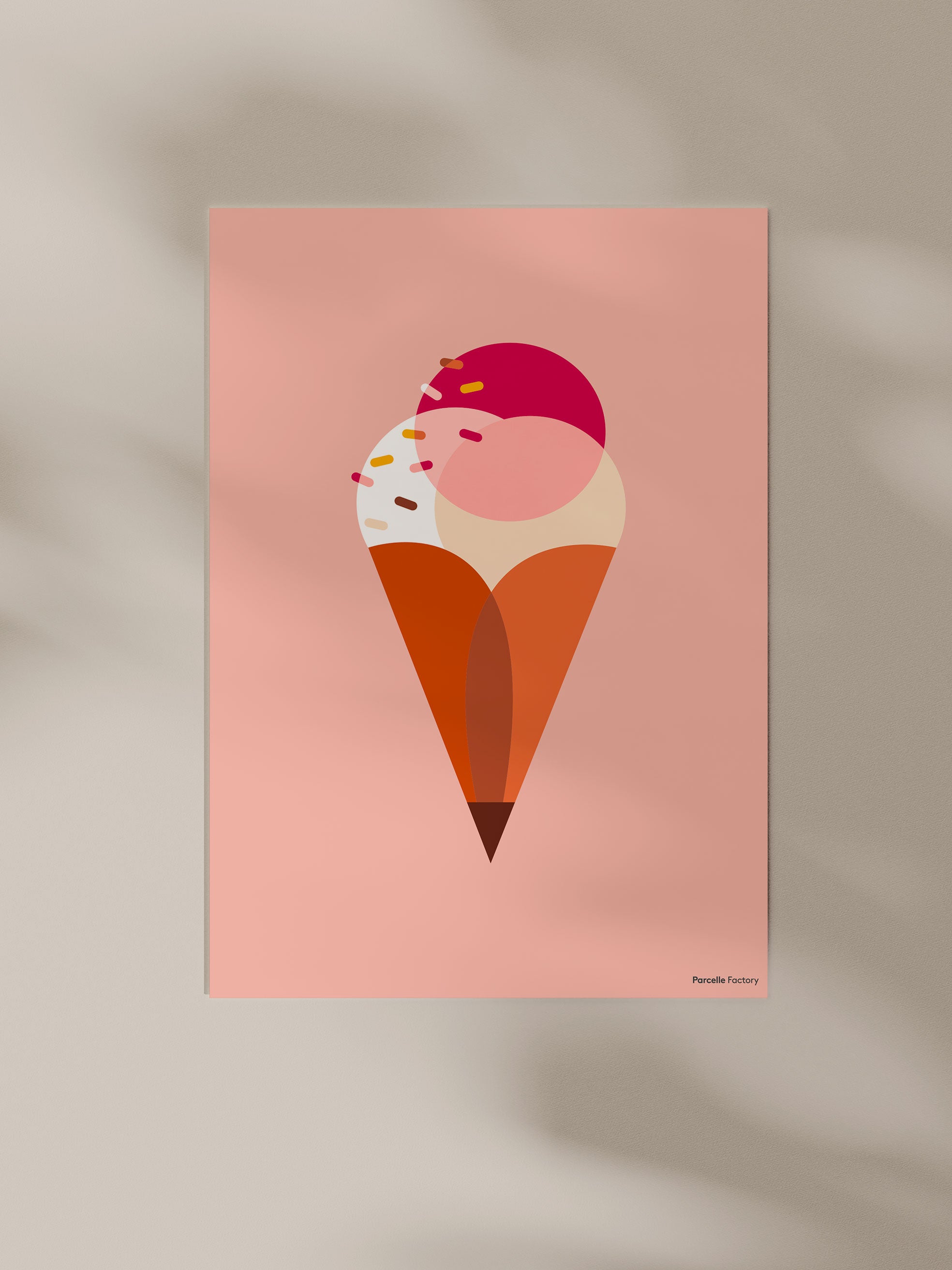 Affiche - Cornet de glace