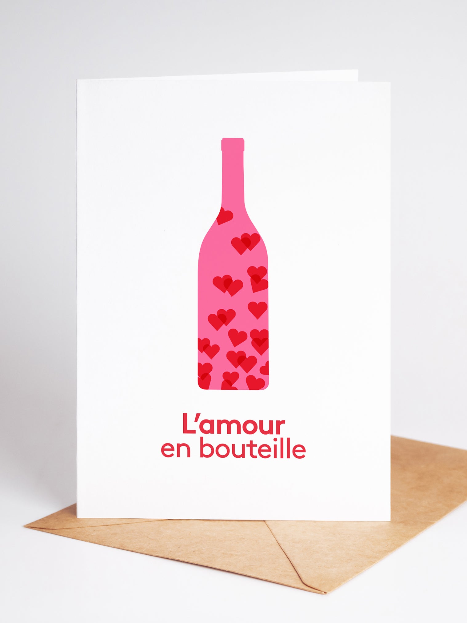 Carte - L'amour en bouteille